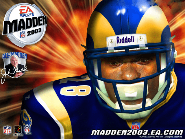 Madden NFL 2003 title screen for Xbox